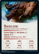 Basilisk Art Card (Gold-Stamped Signature) [Dungeons & Dragons: Adventures in the Forgotten Realms Art Series] - The Mythic Store | 24h Order Processing