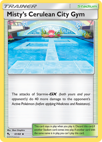 Misty's Cerulean City Gym (61/68) [Sun & Moon: Hidden Fates] - The Mythic Store | 24h Order Processing