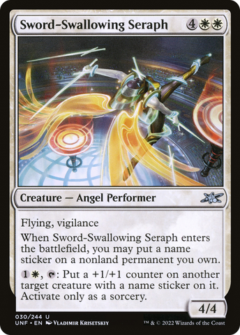 Sword-Swallowing Seraph [Unfinity] - The Mythic Store | 24h Order Processing