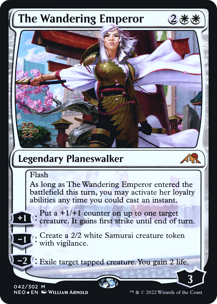 The Wandering Emperor [Kamigawa: Neon Dynasty Prerelease Promos] - The Mythic Store | 24h Order Processing