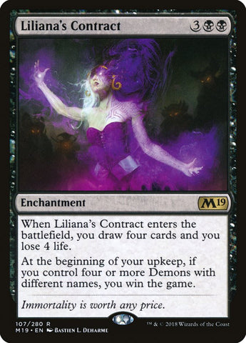 Liliana's Contract [Core Set 2019] - The Mythic Store | 24h Order Processing