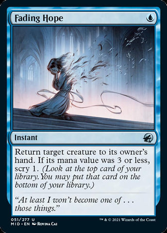 Fading Hope [Innistrad: Midnight Hunt] - The Mythic Store | 24h Order Processing