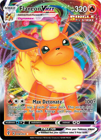 Flareon VMAX (018/203) [Sword & Shield: Evolving Skies] - The Mythic Store | 24h Order Processing