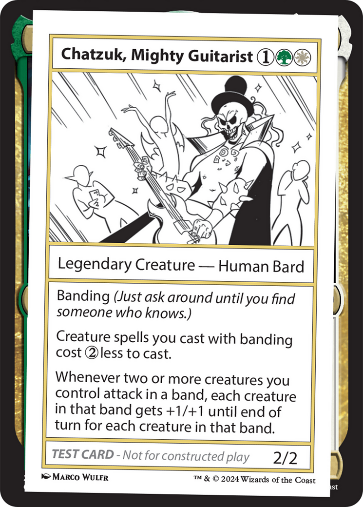 Chatzuk, Mighty Guitarist [Mystery Booster 2 Playtest Cards] - The Mythic Store | 24h Order Processing