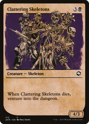 Clattering Skeletons (Showcase) [Dungeons & Dragons: Adventures in the Forgotten Realms] - The Mythic Store | 24h Order Processing