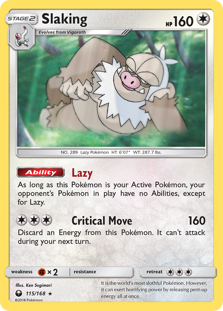 Slaking (115/168) [Sun & Moon: Celestial Storm] - The Mythic Store | 24h Order Processing