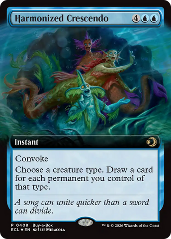 Harmonized Crescendo (Extended Art) (Buy-A-Box) [Lorwyn Eclipsed] - The Mythic Store | 24h Order Processing