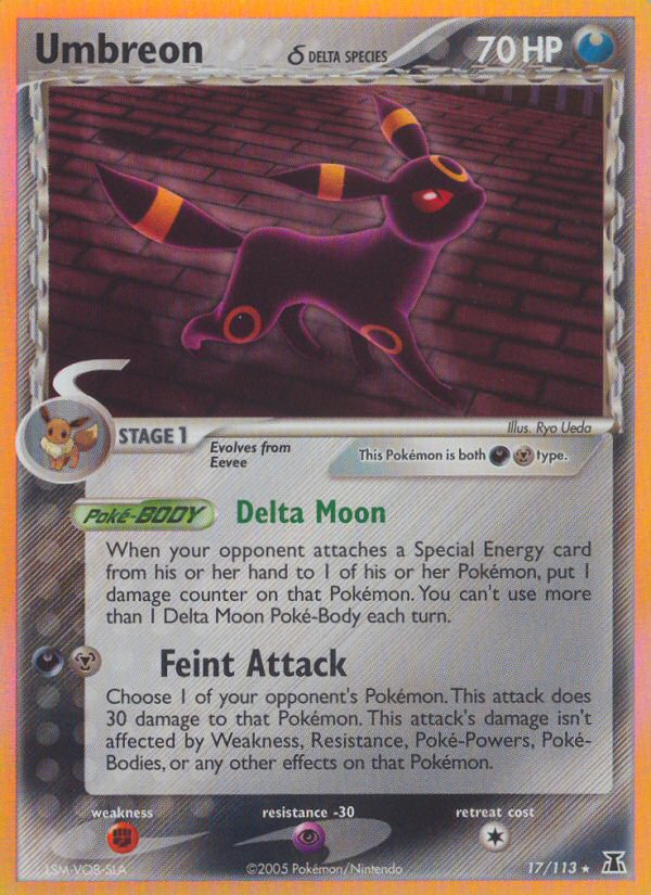 Umbreon (17/113) (Delta Species) [EX: Delta Species] - The Mythic Store | 24h Order Processing