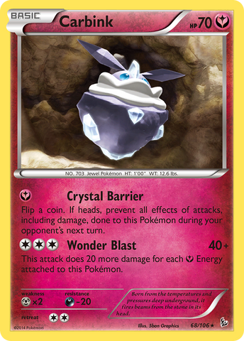 Carbink (68/106) (Theme Deck Exclusive) [XY: Flashfire] - The Mythic Store | 24h Order Processing