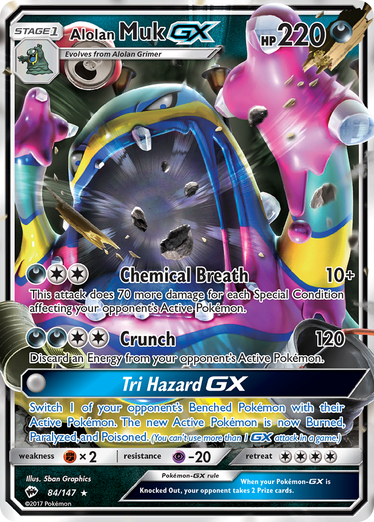 Alolan Muk GX (84/147) [Sun & Moon: Burning Shadows] - The Mythic Store | 24h Order Processing
