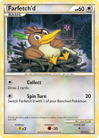 Farfetch'd (19/123) [HeartGold & SoulSilver: Base Set] - The Mythic Store | 24h Order Processing