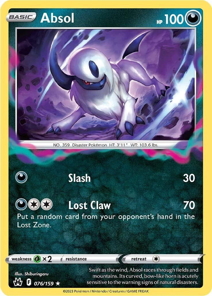 Absol (076/159) [Sword & Shield: Crown Zenith] - The Mythic Store | 24h Order Processing