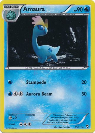 Amaura (25/111) (Cosmos Holo) [XY: Furious Fists] - The Mythic Store | 24h Order Processing