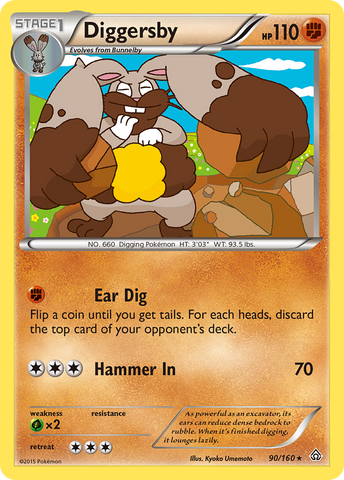 Diggersby (90/160) [XY: Primal Clash] - The Mythic Store | 24h Order Processing