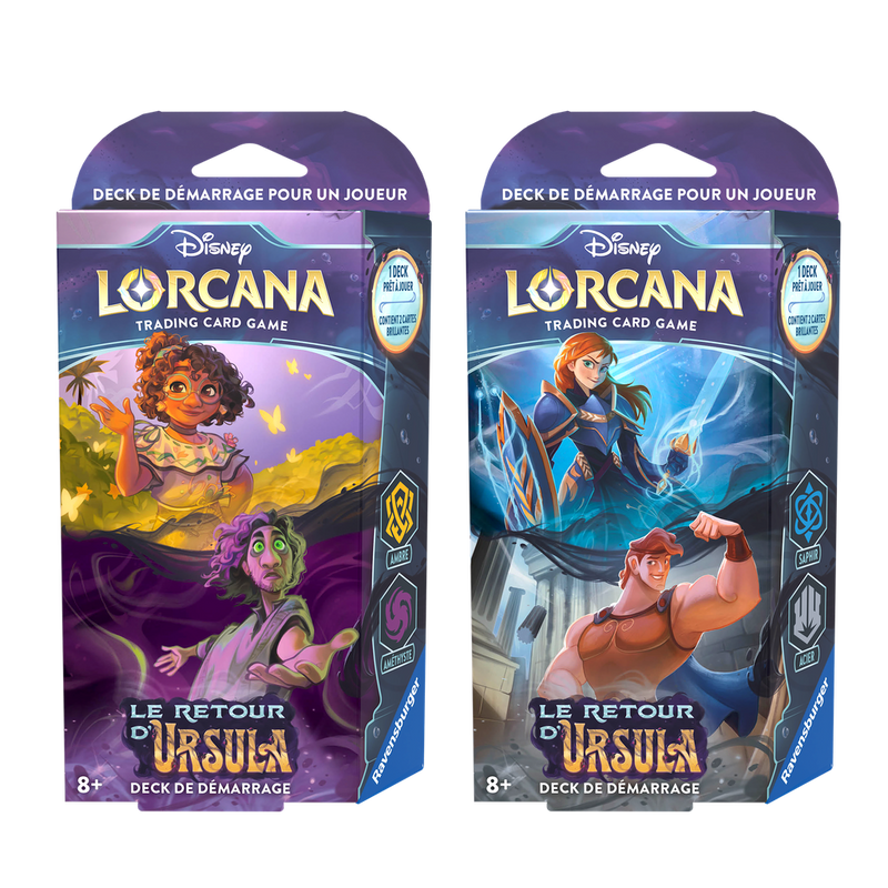 Lorcana: Ursula's Return (Le Retour d'Ursula) - Starter Decks (Set of 2) (FR) - The Mythic Store | 24h Order Processing