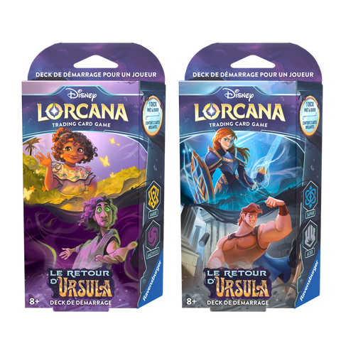 Lorcana: Ursula's Return (Le Retour d'Ursula) - Starter Decks (Set of 2) (FR) - The Mythic Store | 24h Order Processing