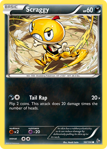 Scraggy (58/106) [XY: Flashfire] - The Mythic Store | 24h Order Processing