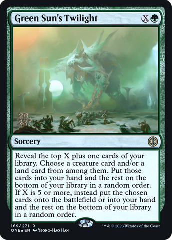 Green Sun's Twilight [Phyrexia: All Will Be One Prerelease Promos] - The Mythic Store | 24h Order Processing