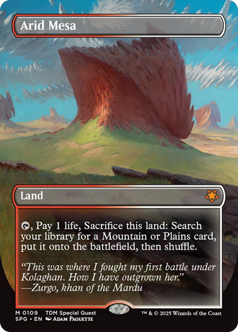 Arid Mesa (Borderless) [Tarkir: Dragonstorm Special Guests] - The Mythic Store | 24h Order Processing