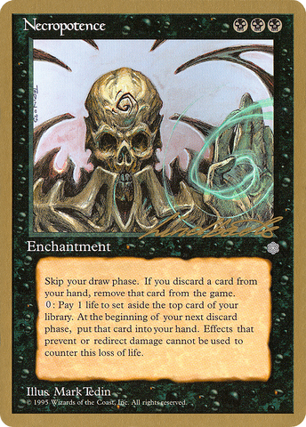 Necropotence (Leon Lindback) [Pro Tour Collector Set] - The Mythic Store | 24h Order Processing