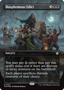 Blasphemous Edict (Borderless) (Mana Foil) [Foundations] - The Mythic Store | 24h Order Processing