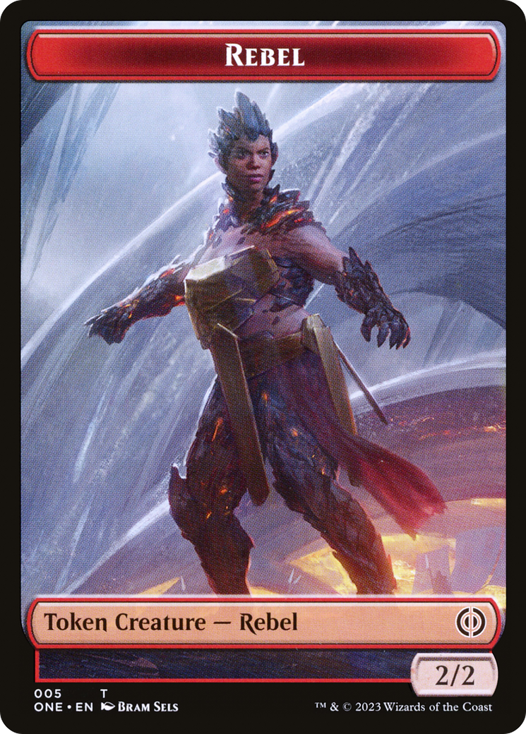 Rebel // Phyrexian Germ Double-Sided Token [Phyrexia: All Will Be One Commander Tokens] - The Mythic Store | 24h Order Processing