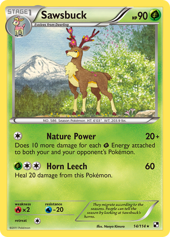 Sawsbuck (14/114) [Black & White: Base Set] - The Mythic Store | 24h Order Processing