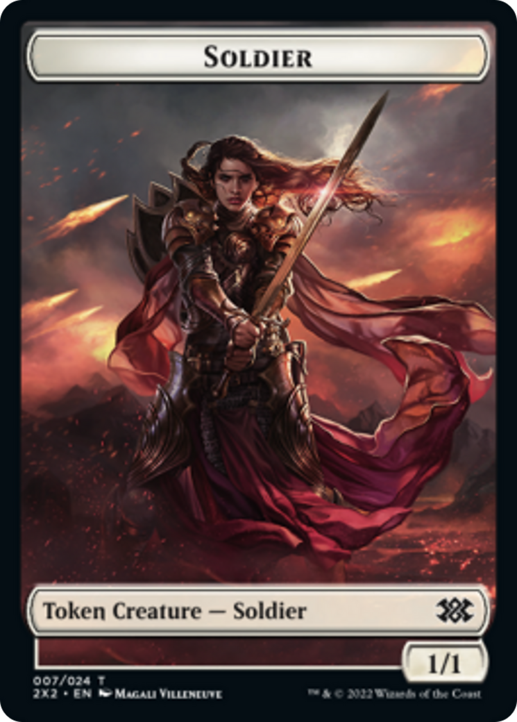 Egg // Soldier Double-Sided Token [Double Masters 2022 Tokens] - The Mythic Store | 24h Order Processing