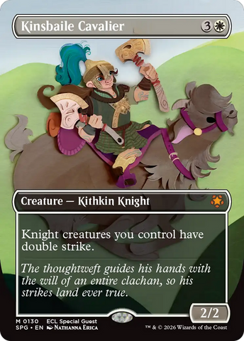 Kinsbaile Cavalier (Borderless) [Lorwyn Eclipsed Special Guests] - The Mythic Store | 24h Order Processing