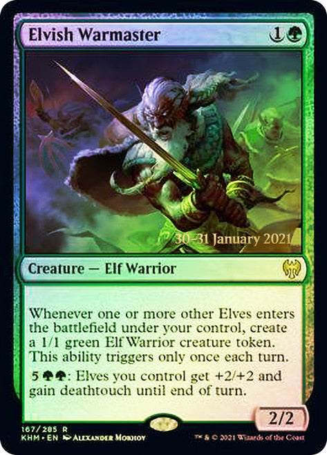 Elvish Warmaster [Kaldheim Prerelease Promos] - The Mythic Store | 24h Order Processing