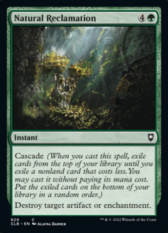 Natural Reclamation [Commander Legends: Battle for Baldur's Gate] - The Mythic Store | 24h Order Processing