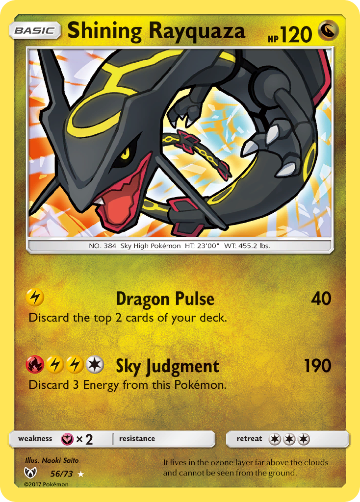 Shining Rayquaza (56/73) [Sun & Moon: Shining Legends] - The Mythic Store | 24h Order Processing