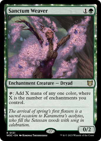 Sanctum Weaver [Wilds of Eldraine Commander] - The Mythic Store | 24h Order Processing