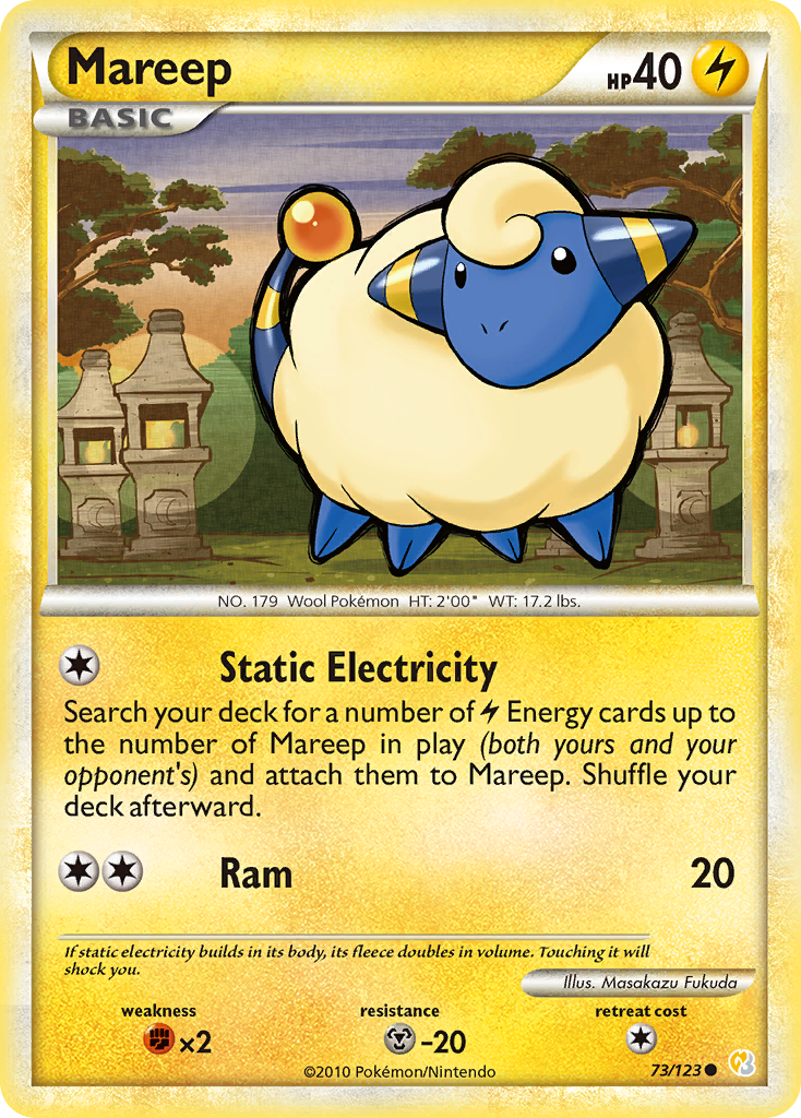 Mareep (73/123) [HeartGold & SoulSilver: Base Set] - The Mythic Store | 24h Order Processing