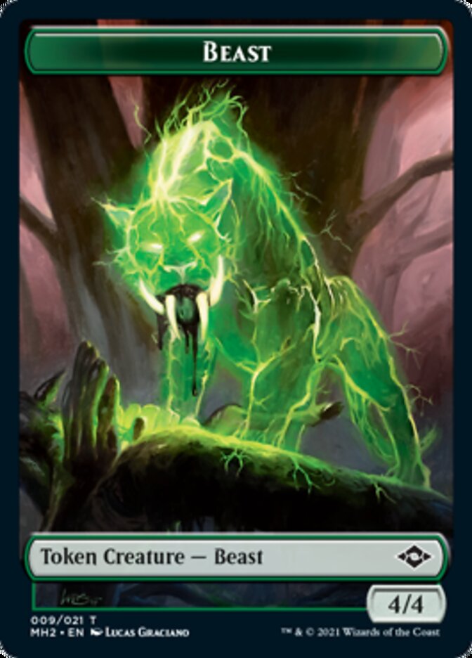Beast // Squirrel Double-Sided Token [Modern Horizons 2 Tokens] - The Mythic Store | 24h Order Processing