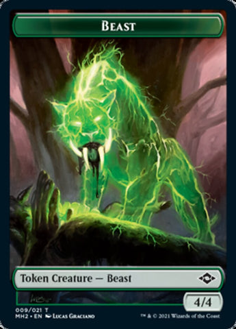 Beast // Treasure (21) Double-Sided Token [Modern Horizons 2 Tokens] - The Mythic Store | 24h Order Processing
