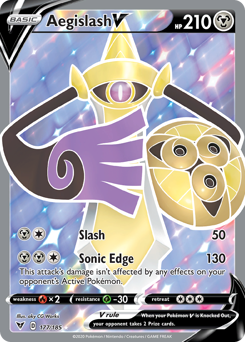 Aegislash V (177/185) [Sword & Shield: Vivid Voltage] - The Mythic Store | 24h Order Processing
