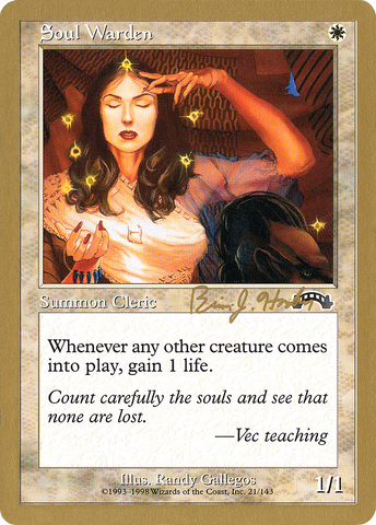 Soul Warden (Brian Hacker) [World Championship Decks 1998] - The Mythic Store | 24h Order Processing