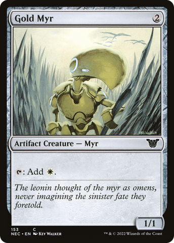 Gold Myr [Kamigawa: Neon Dynasty Commander] - The Mythic Store | 24h Order Processing