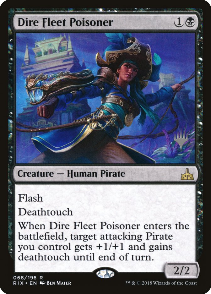 Dire Fleet Poisoner (Promo Pack) [Rivals of Ixalan Promos] - The Mythic Store | 24h Order Processing
