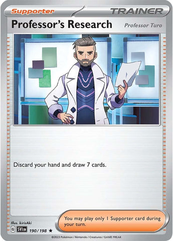Professor's Research (Professor Turo) (190/198) [Scarlet & Violet: Base Set] - The Mythic Store | 24h Order Processing