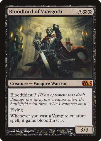 Bloodlord of Vaasgoth [Magic 2012] - The Mythic Store | 24h Order Processing