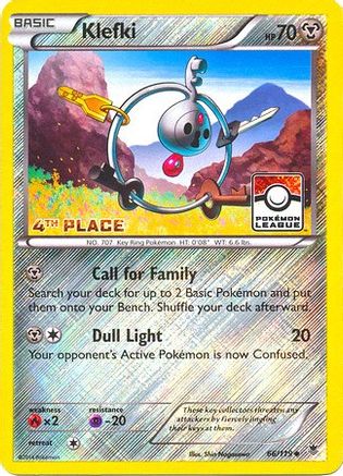 Klefki (66/119) (League Promo 4th Place) [XY: Phantom Forces] - The Mythic Store | 24h Order Processing