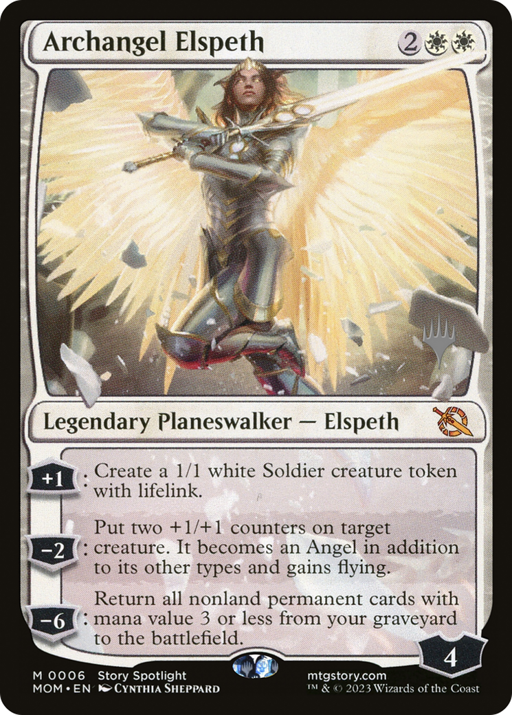 Archangel Elspeth (Promo Pack) [March of the Machine Promos] - The Mythic Store | 24h Order Processing