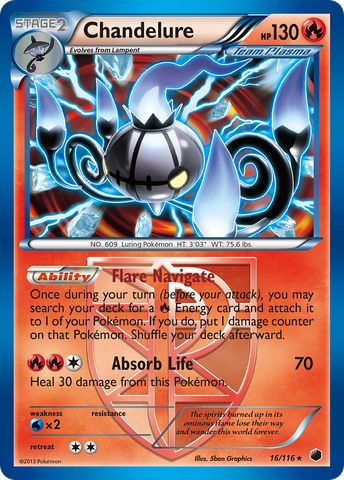 Chandelure (16/116) [Black & White: Plasma Freeze] - The Mythic Store | 24h Order Processing