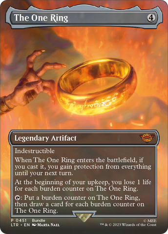 The One Ring (Borderless Alternate Art) [The Lord of the Rings: Tales of Middle-Earth] - The Mythic Store | 24h Order Processing