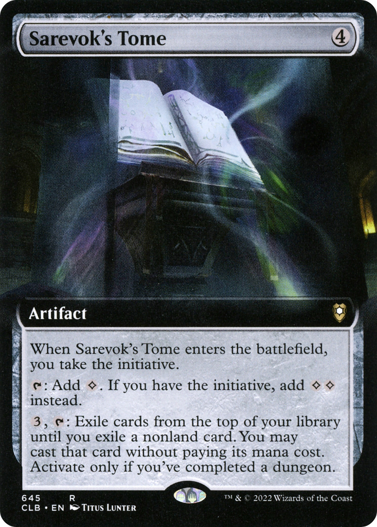Sarevok's Tome (Extended Art) [Commander Legends: Battle for Baldur's Gate] - The Mythic Store | 24h Order Processing