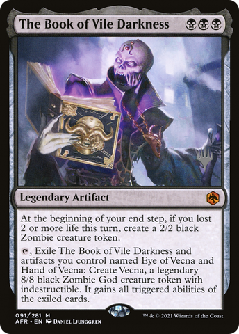 The Book of Vile Darkness (Promo Pack) [Dungeons & Dragons: Adventures in the Forgotten Realms Promos] - The Mythic Store | 24h Order Processing