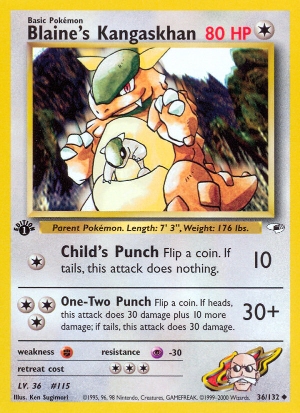 Blaine's Kangaskhan (36/132) [Gym Heroes 1st Edition] - The Mythic Store | 24h Order Processing