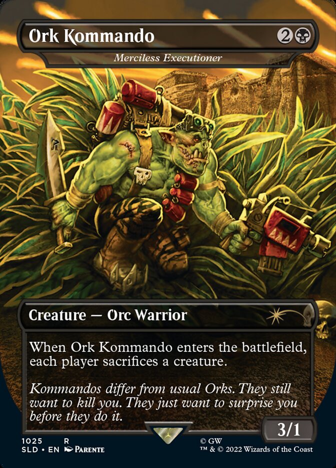 Ork Kommando - Merciless Executioner (Borderless) [Secret Lair Drop Series] - The Mythic Store | 24h Order Processing